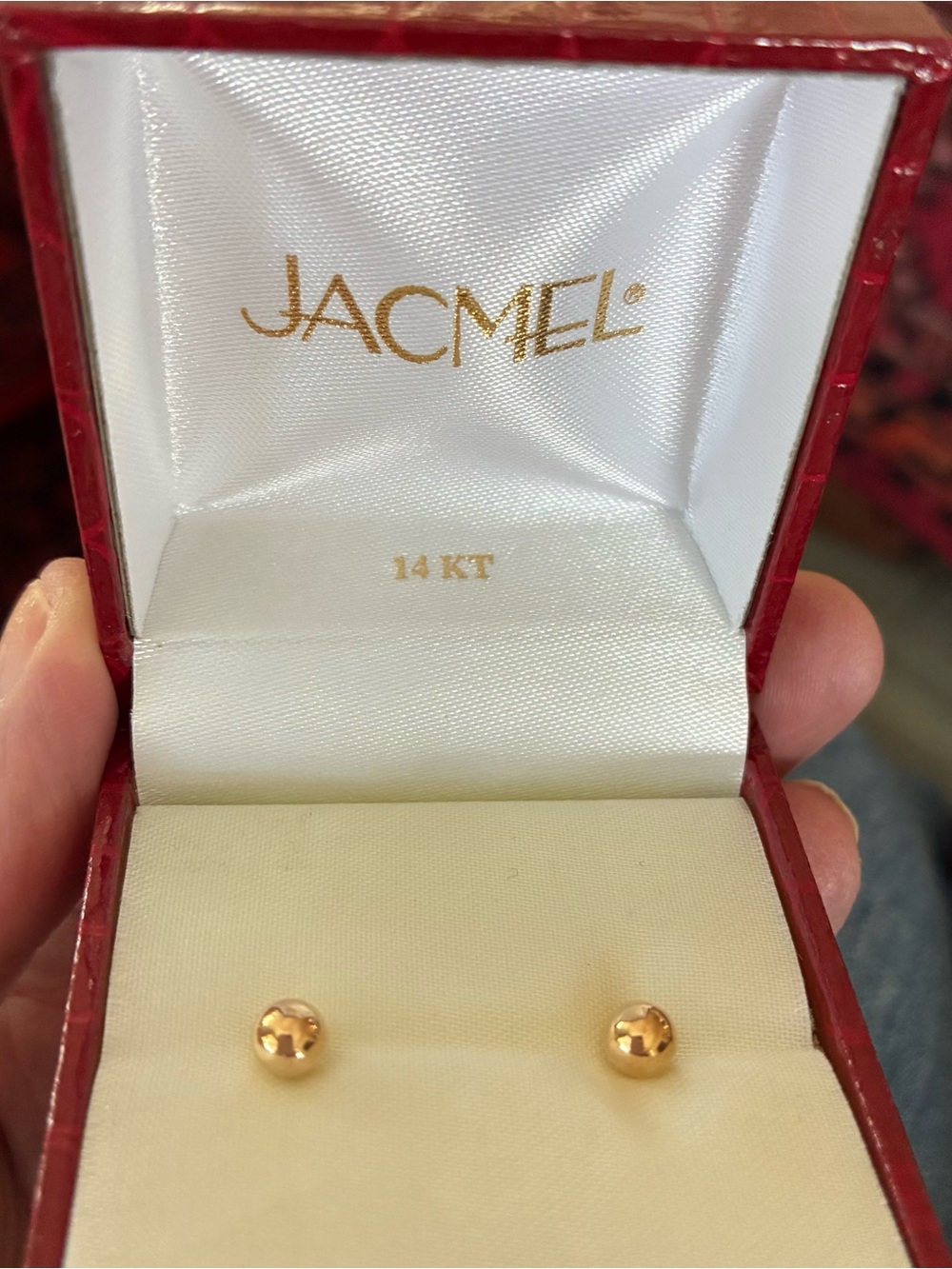14KT Gold Stud Earrings - Classic Yellow Gold
